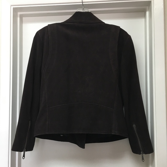 REBECCA MINKOFF SOFT Goatskin Leather Biker Moto Jacket - Picture 7 of 10